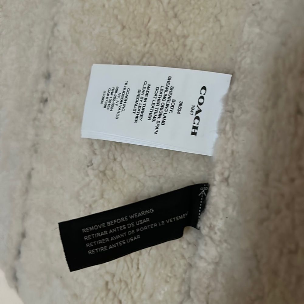 Coach Shearling Jacket - Picture 4 of 6
